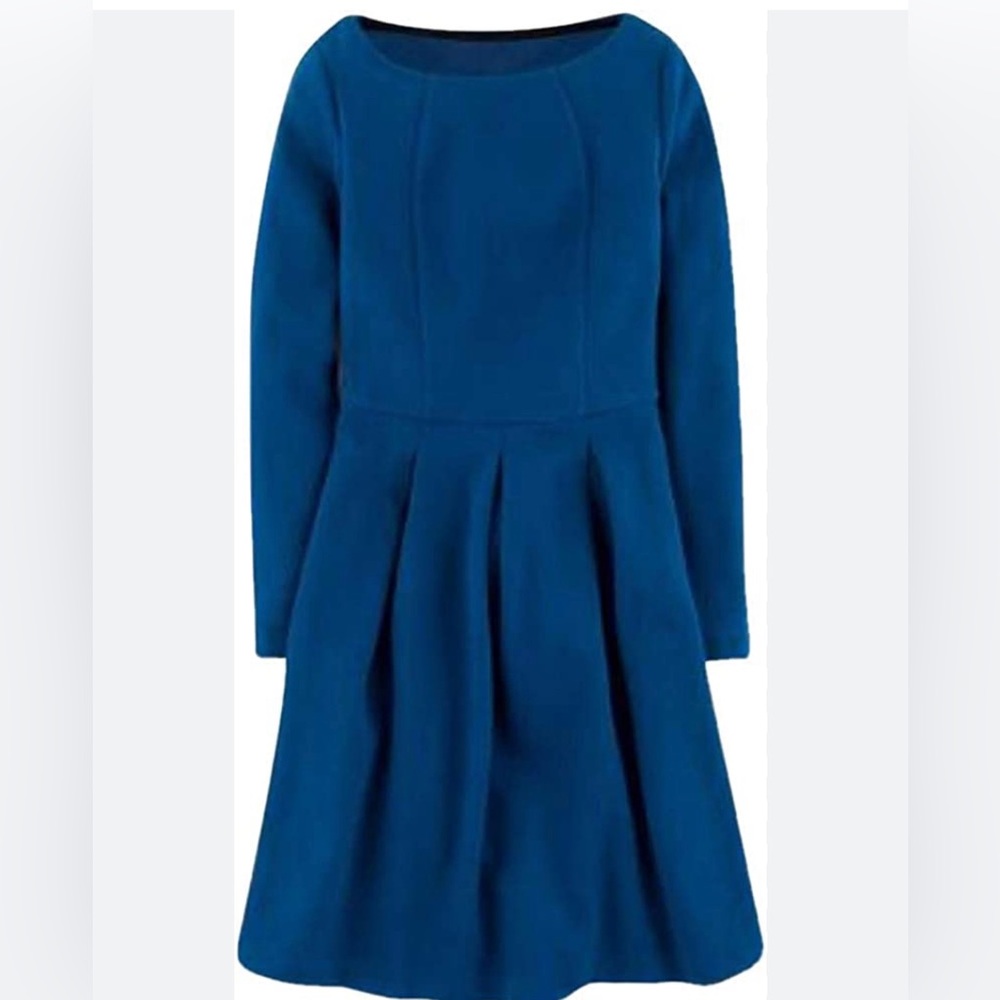 Boden fit and flare long-sleeved dress